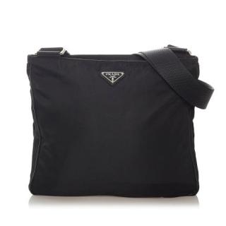 Prada Black Tessuto Nylon Crossbody Bag