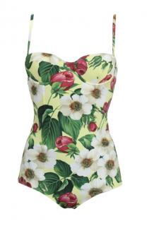 Dolce & Gabbana Floral print one piece swimsuit