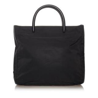 Prada Black Tessuto Nylon Tote Bag