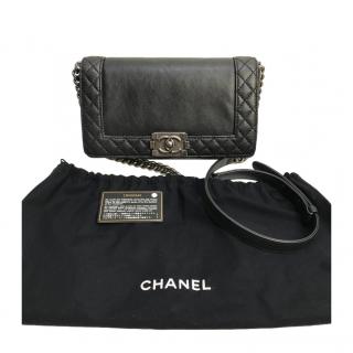 Chanel Black Leather Boy Bag