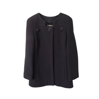 Chanel Black Tweed Classic Coat