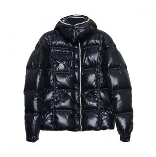 Moncler Black Down Hooded Quincy Jacket