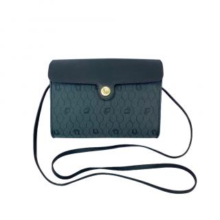 Christian Dior Black Vintage Honeycomb Shoulder Bag