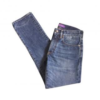 Ralph Lauren purple label blue straight leg jeans