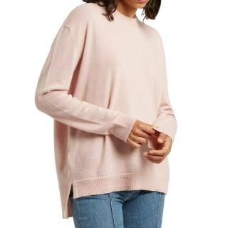 Pringle of Scotland Rose Pink Cashmere Oversize Sweater