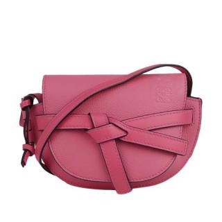 Loewe Pink Leather Gate Cross Body Bag