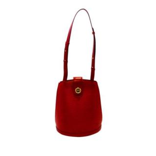 Louis Vuitton Red Epi Leather Cluny Bag