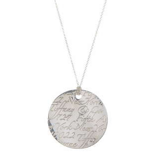 Tiffany & Co 5th Avenue Sterling Silver Pendant Necklace