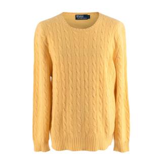 Polo Ralph Lauren Canary Yellow Cashmere Sweater
