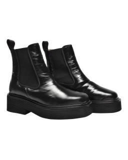 Marni Black Nylon Chelsea Boots