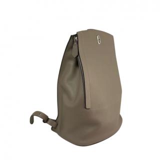 Hermes Etoupe Leather GR24 Backpack PHW
