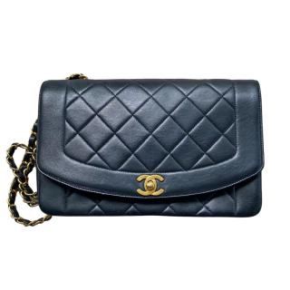 Chanel Black Quilted Leather Diana Flap Bag