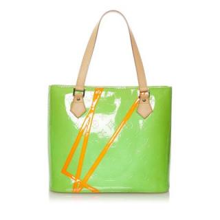 Louis Vuitton x Robert Wilson Read Me Green Vernis Tote Bag