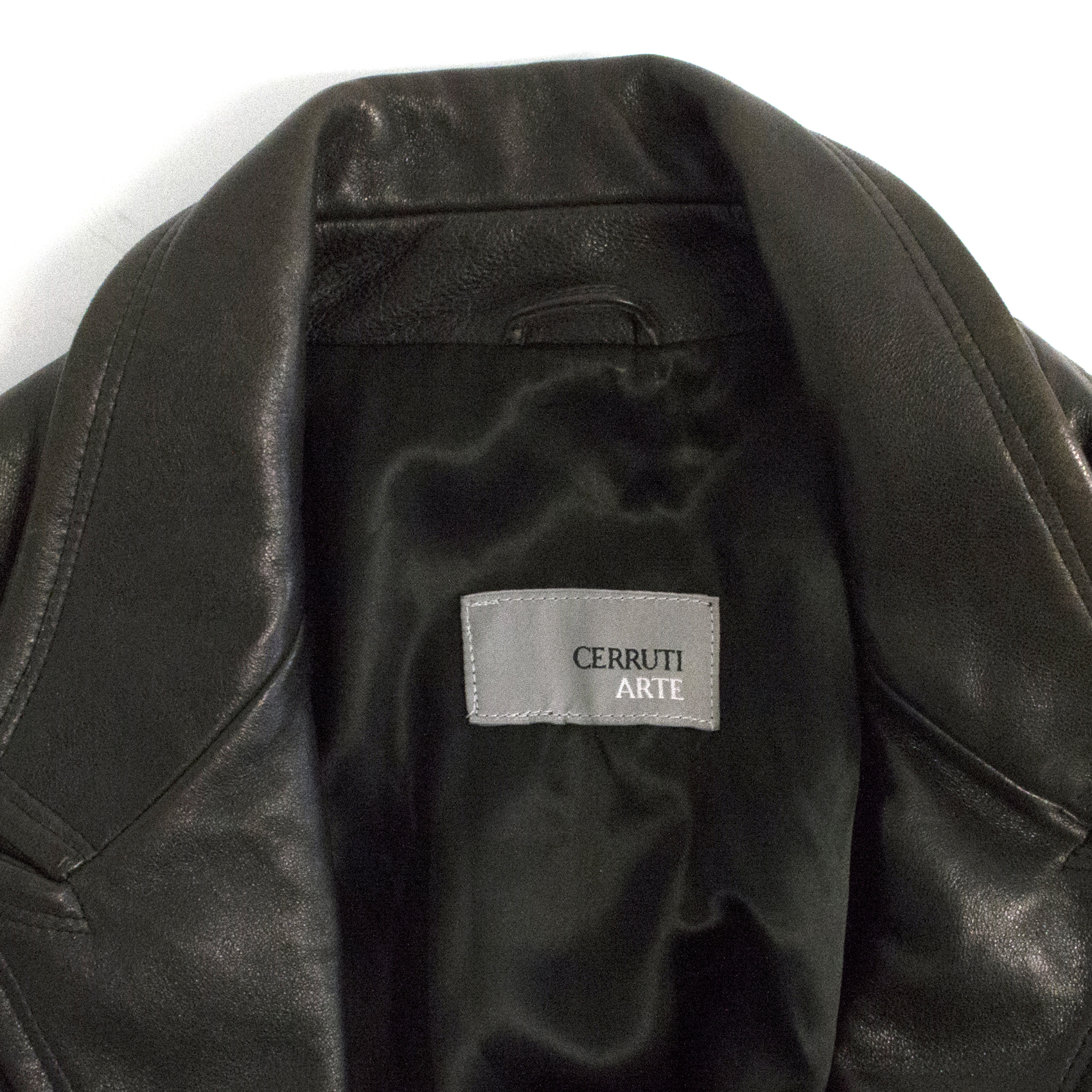 cerruti leather jacket