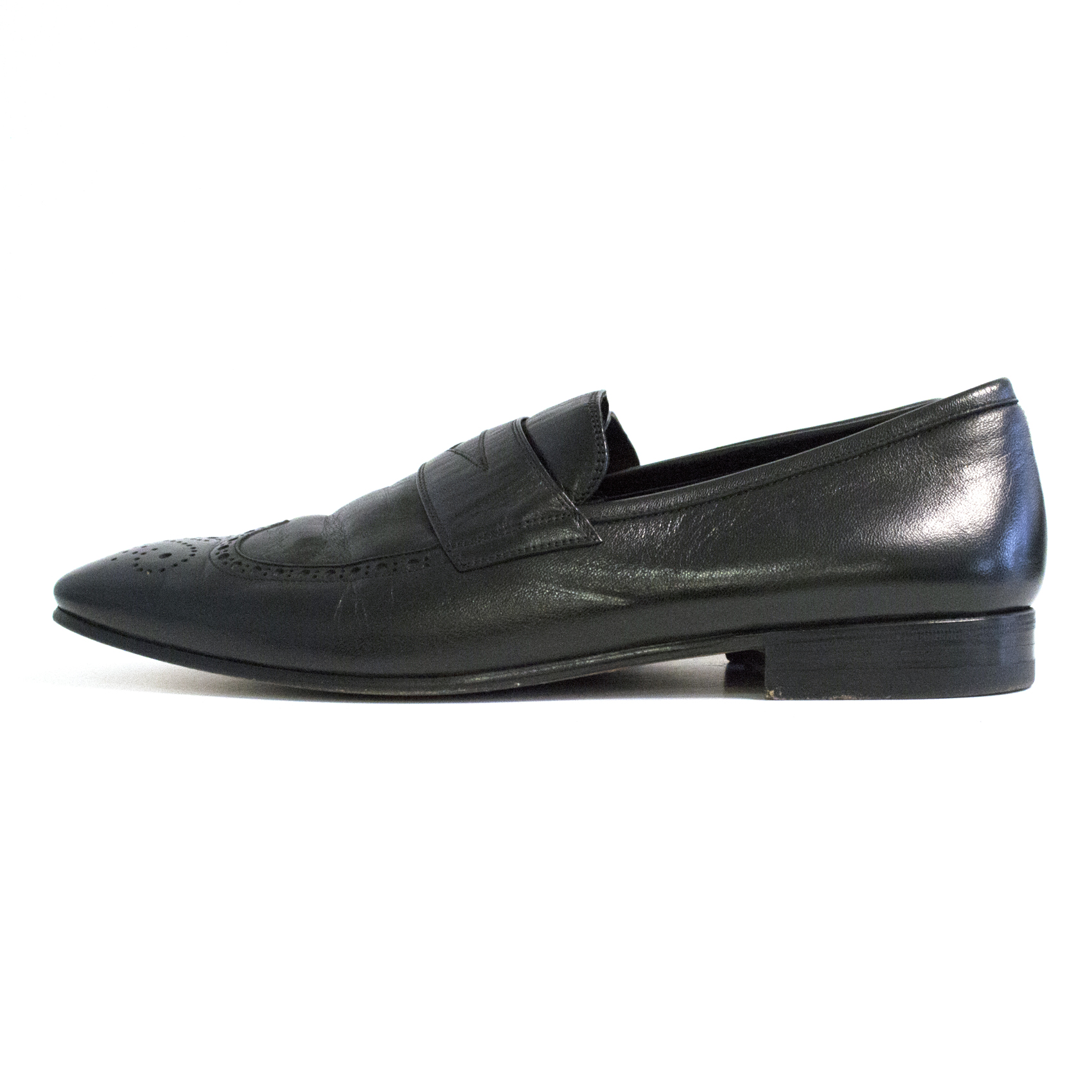 Yves Saint Laurent Black Leather Loafers | HEWI