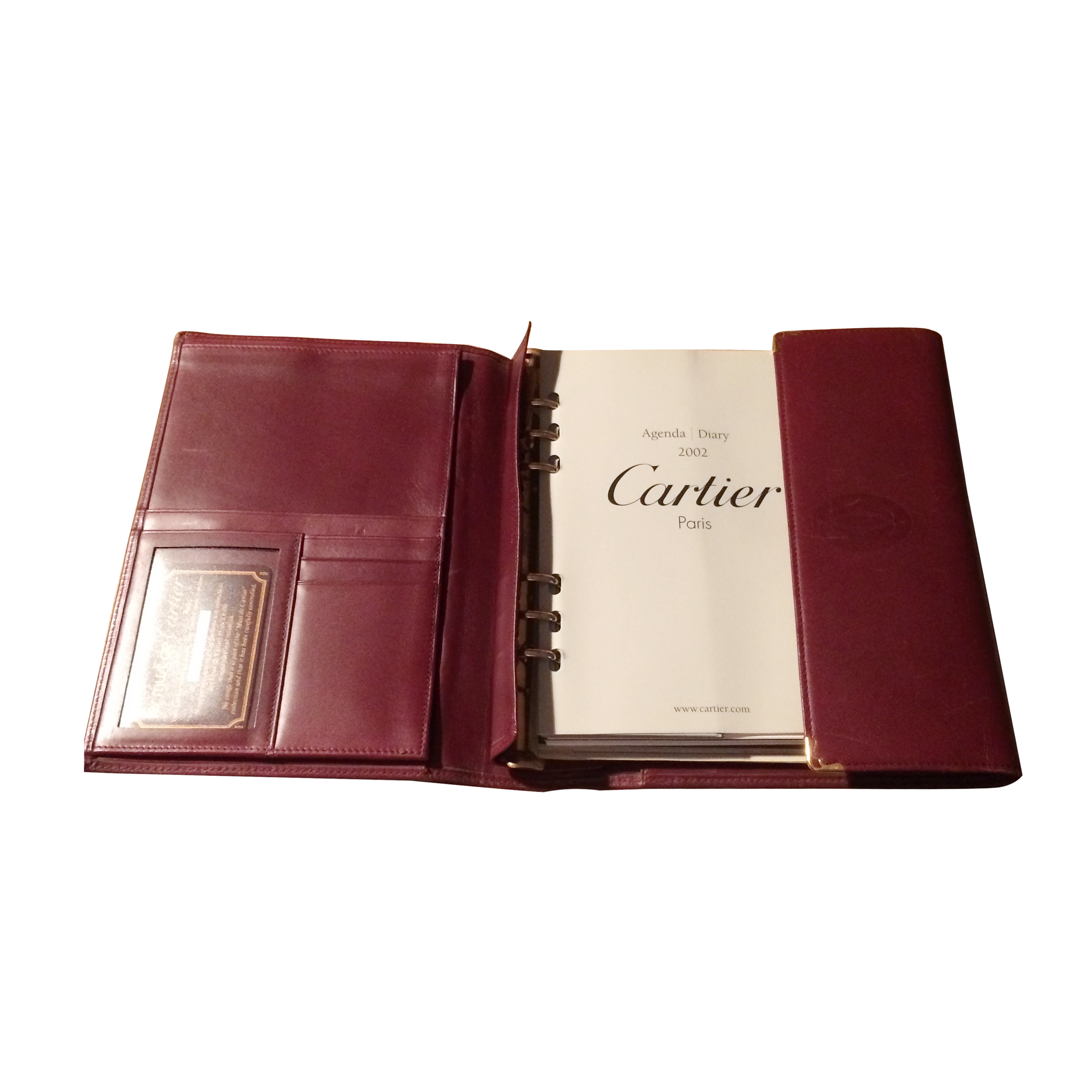 Cartier Burgundy Leather Agenda | HEWI