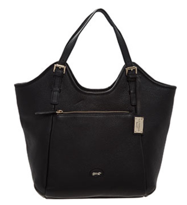 Paul Costelloe Black Leather Tote Bag Hewi 2988