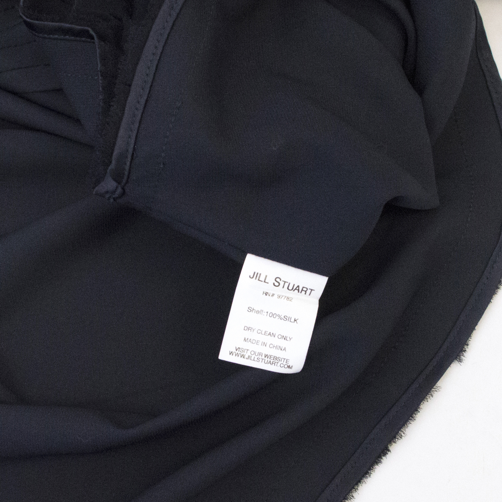 Jill Stuart Navy Cropped Silk Jacket | HEWI