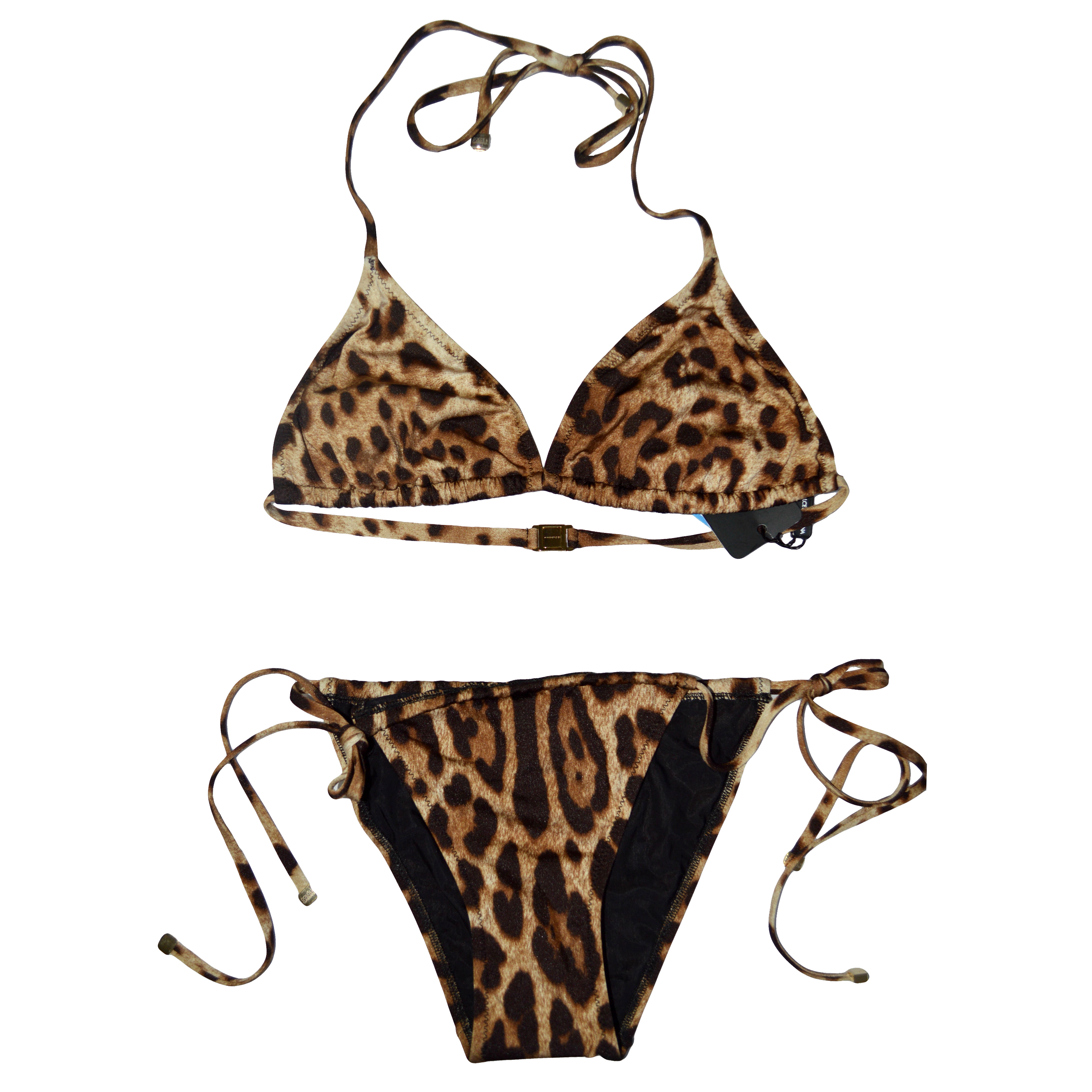 dolce gabbana leopard bikini
