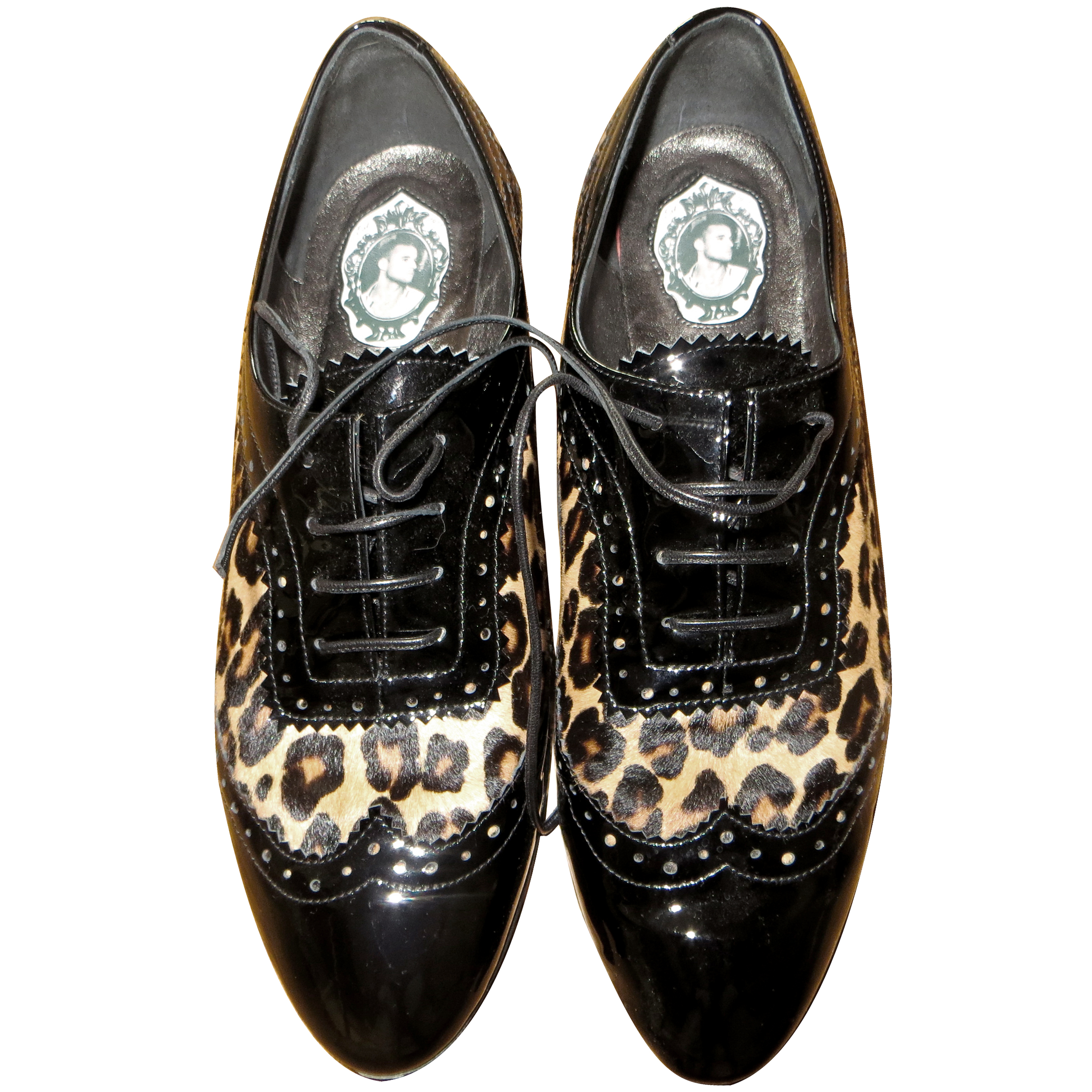 leopard brogues