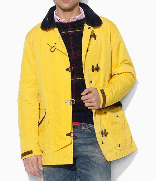 ralph lauren yellow coat