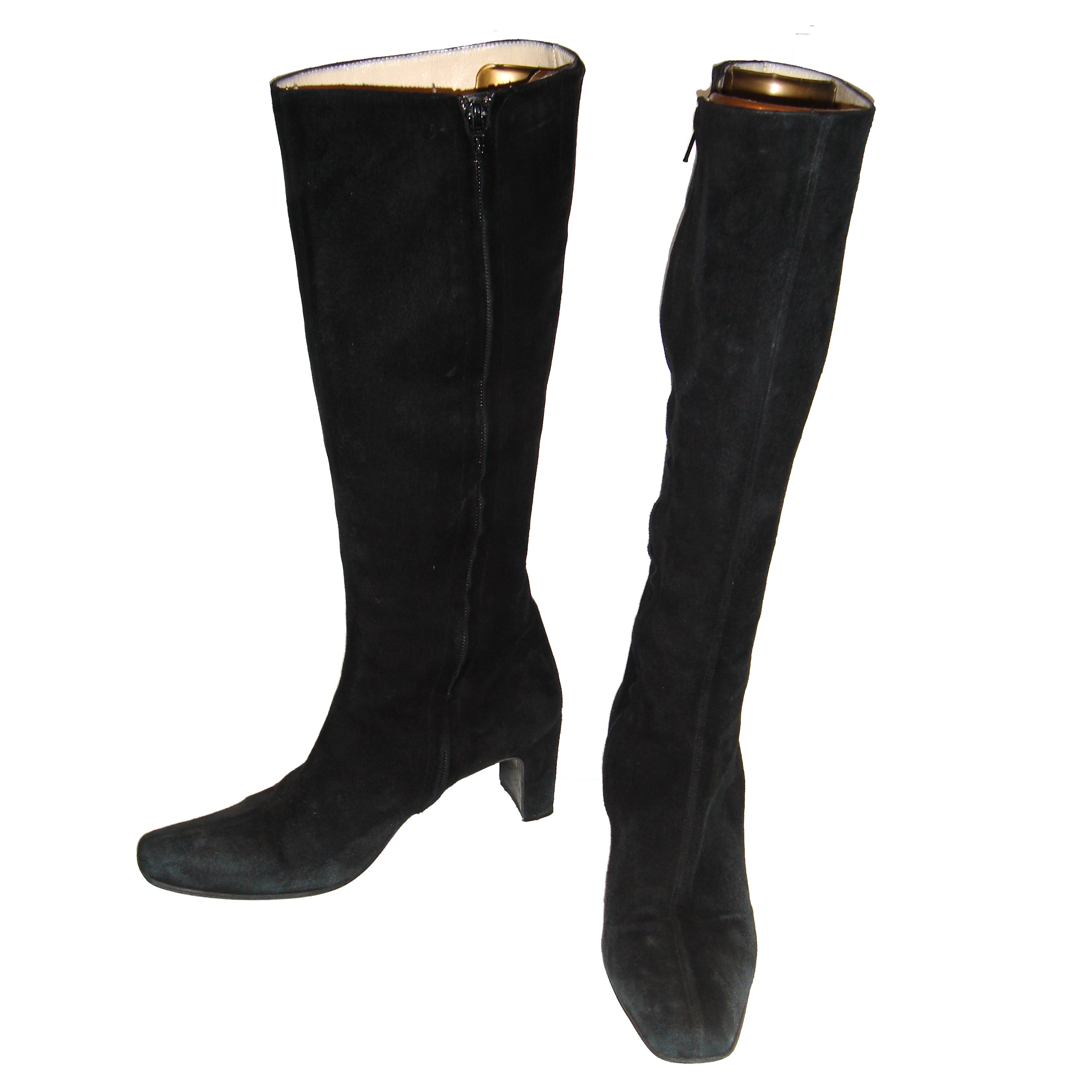 russell and bromley black suede boots
