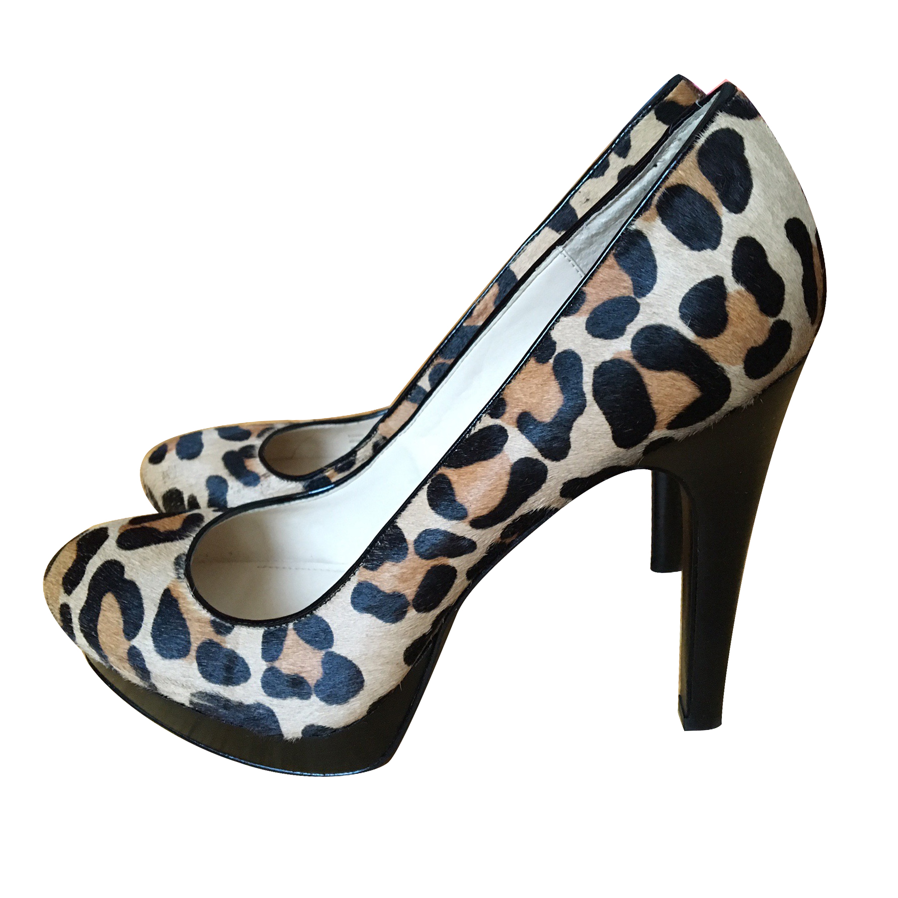 calvin klein leopard heels