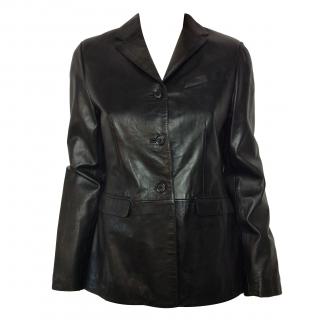 Natan black leather jacket