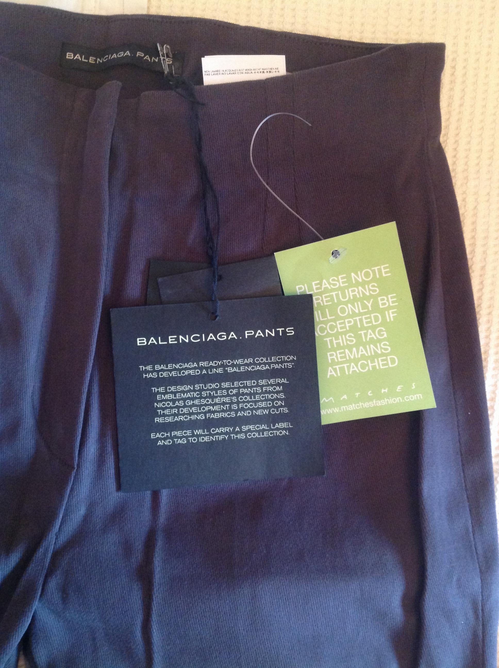 balenciaga pants tag