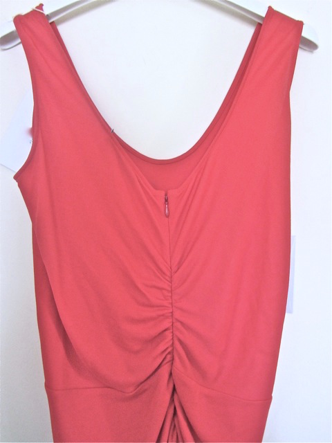 coral jersey dress