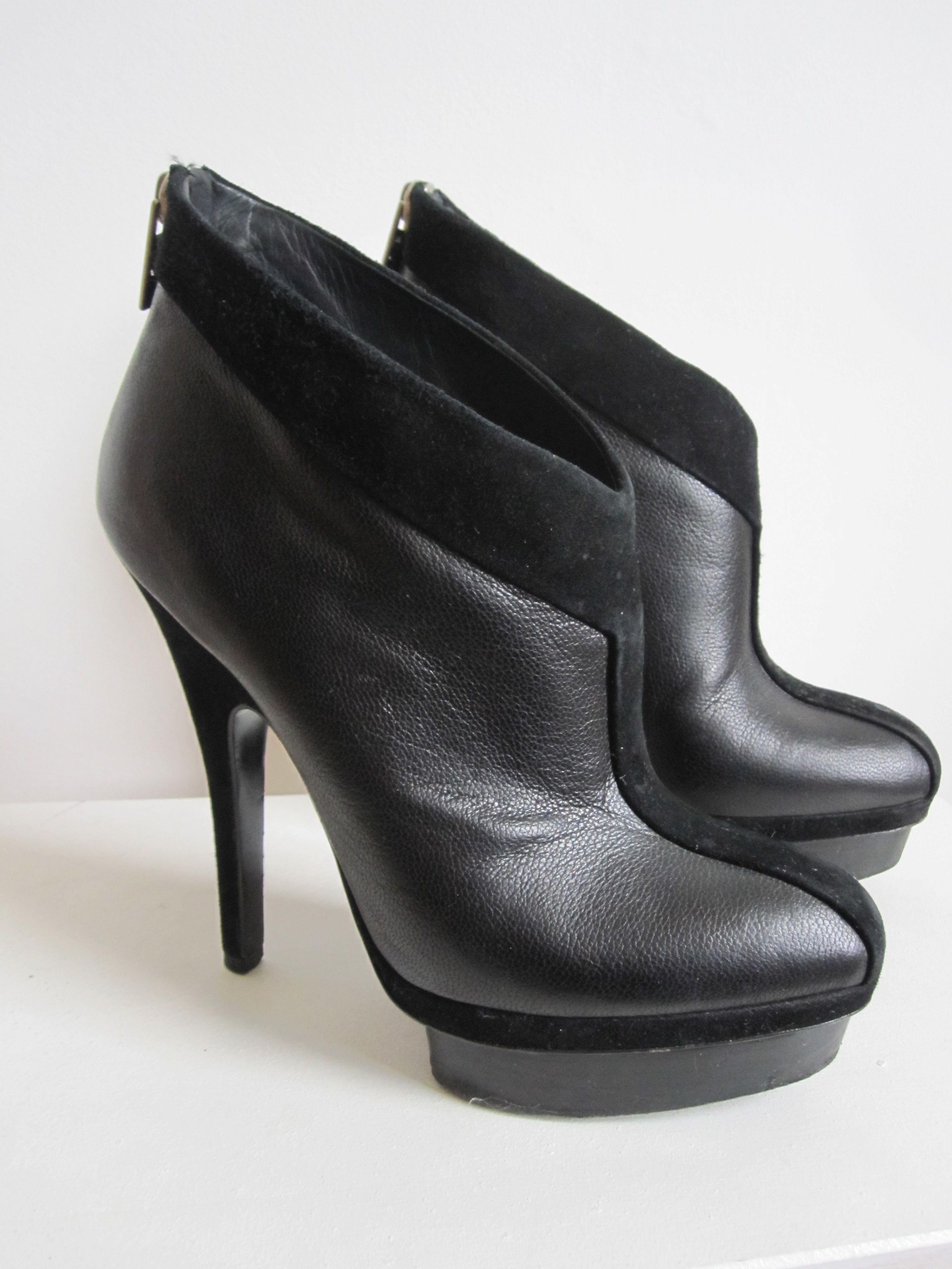 ysl black ankle boots