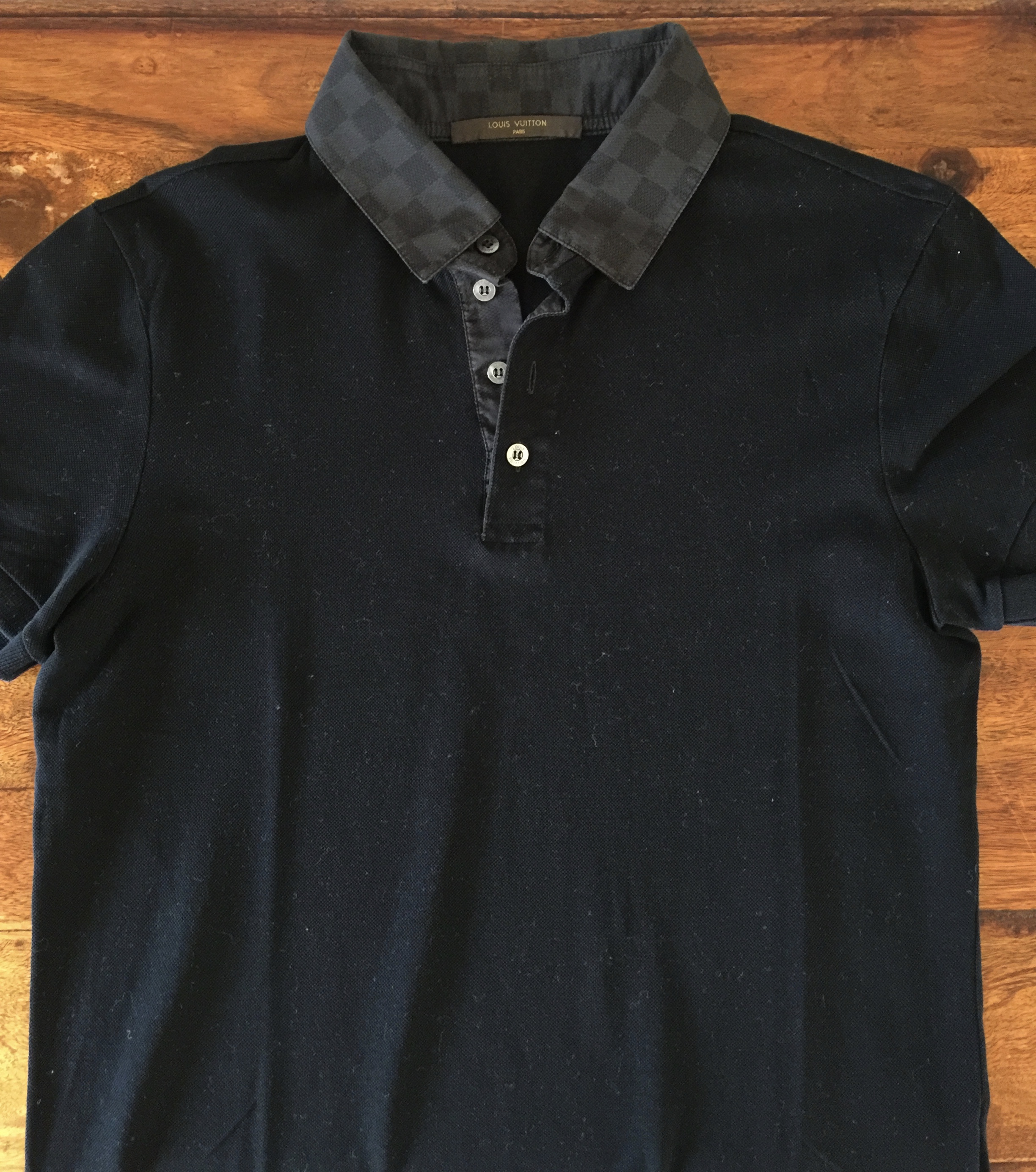 black louis vuitton polo shirt