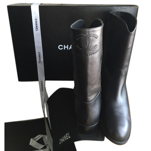 chanel cc boots