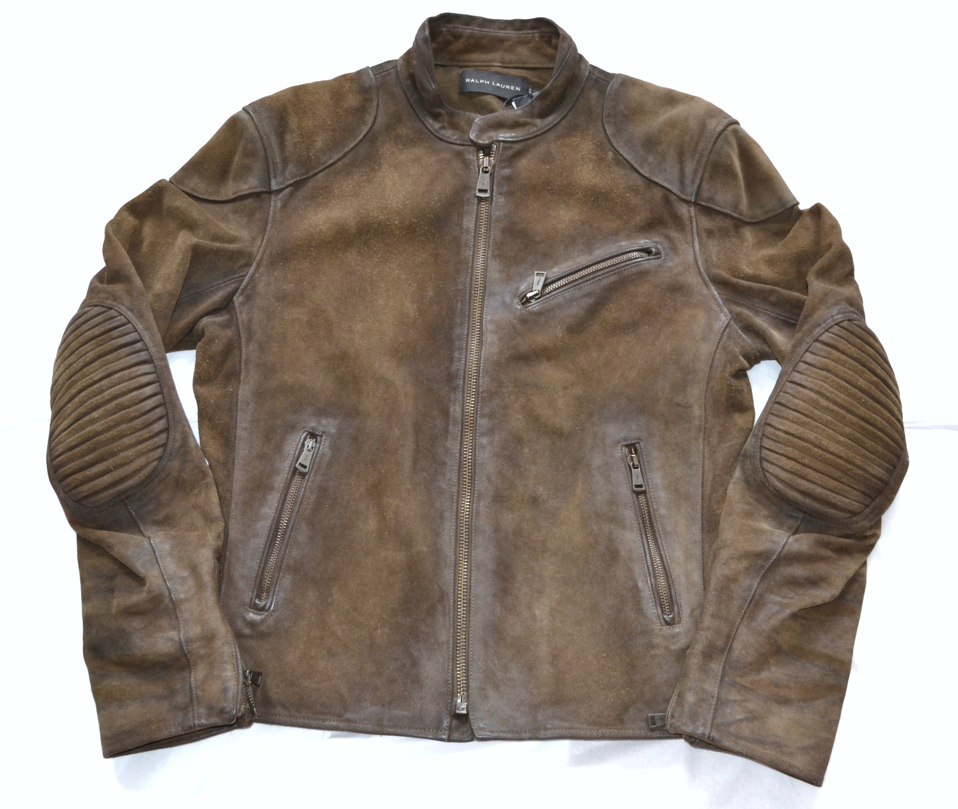 ralph lauren suede leather jacket