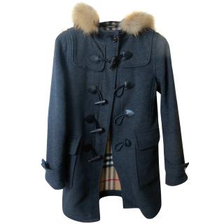 Burberry Detachable Fur Trim Cashmerewool Duffle Coat | HEWI