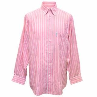 Faconnable Pink Shirt with White Stripes