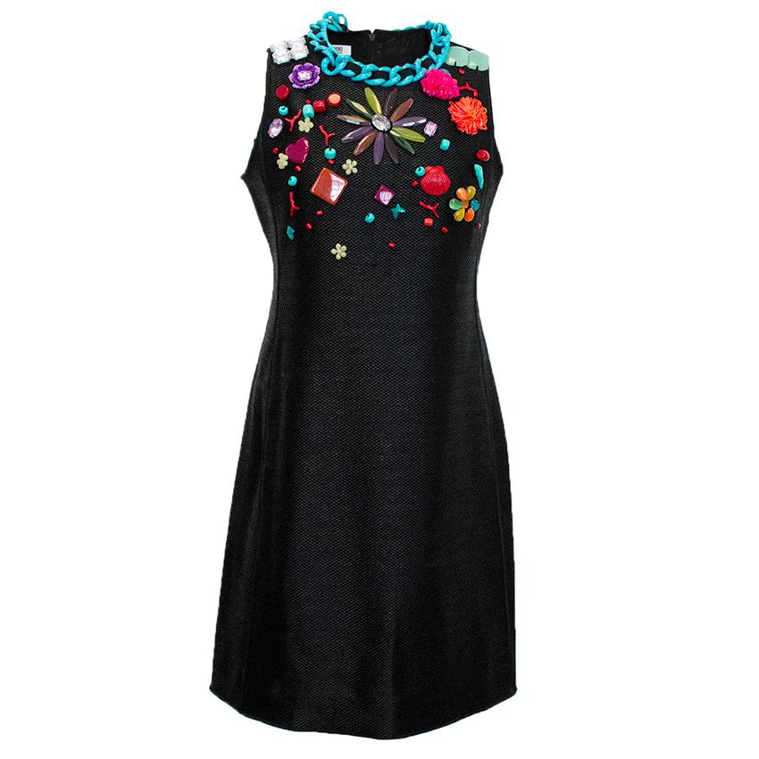 Moschino Cheap Chic Black Embellished Dress | HEWI