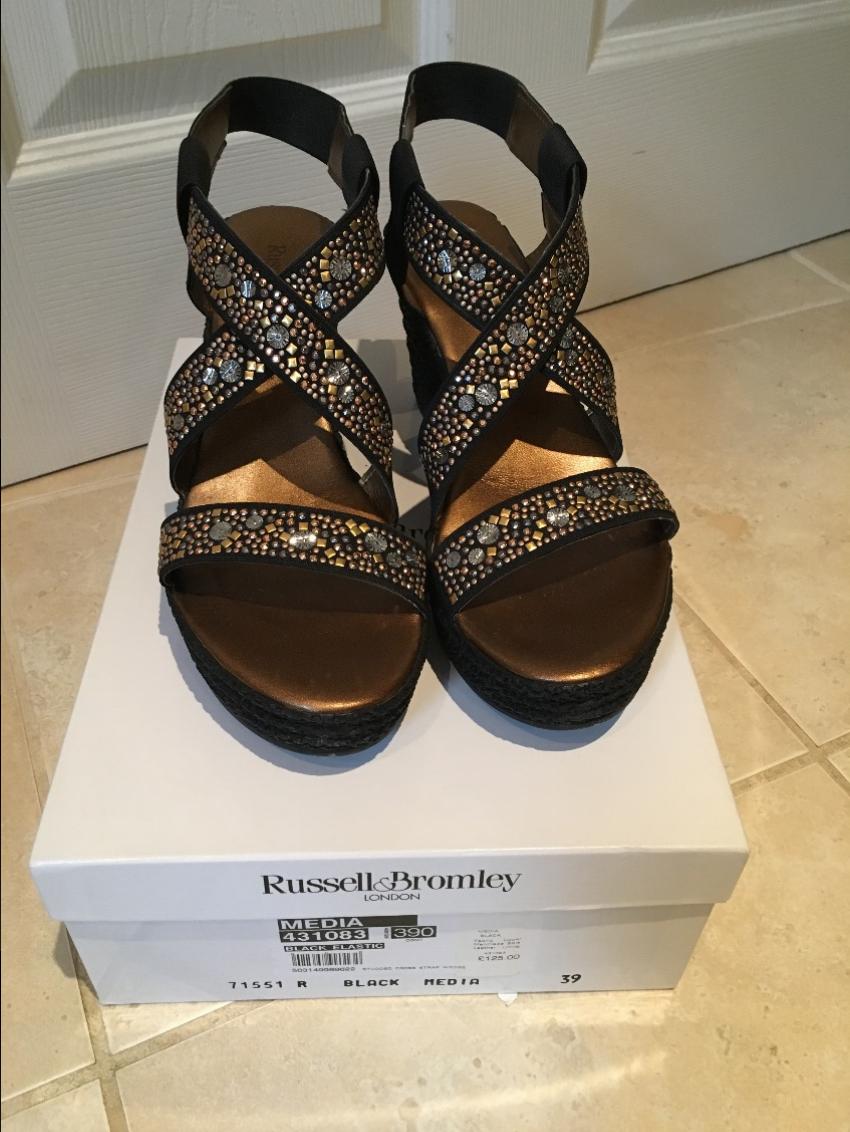russell and bromley black sandals