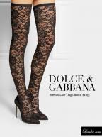 dolce and gabbana lace thigh high boots