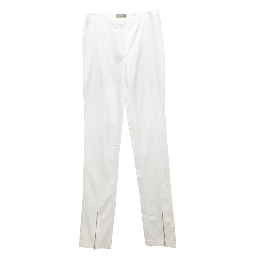 cream skinny trousers