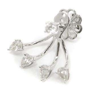  Bespoke White Gold Diamond Claw Earrings