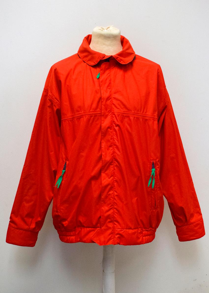 Aquascutum Mens Red Bomber Jacket With Hood | HEWI