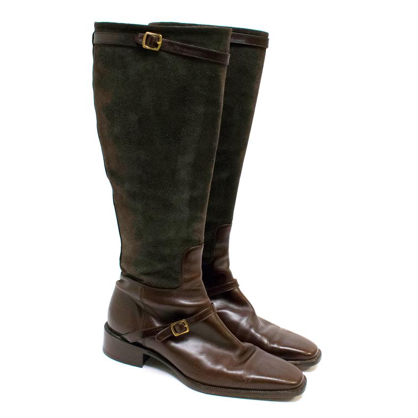ralph lauren knee high boots