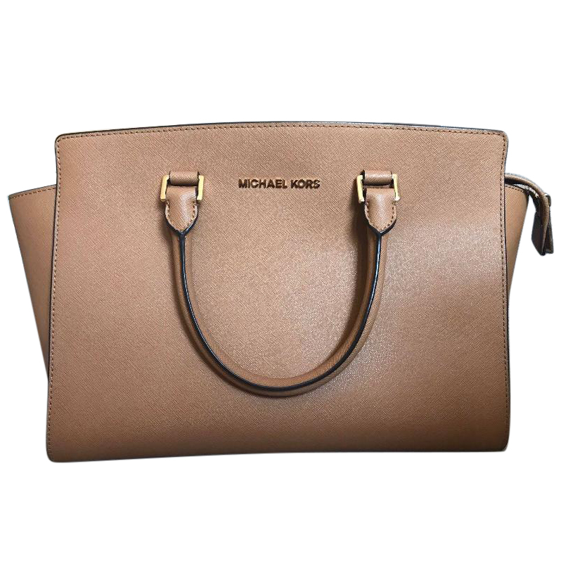 camel michael kors handbag