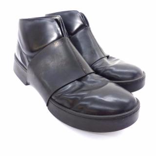 Bikkembergs Men's Black Leather Ankle Boots