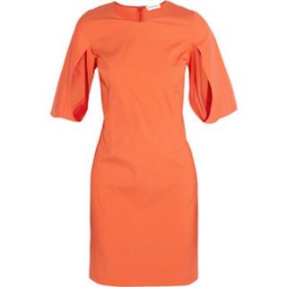 Vionnet Orange Poplin Dress