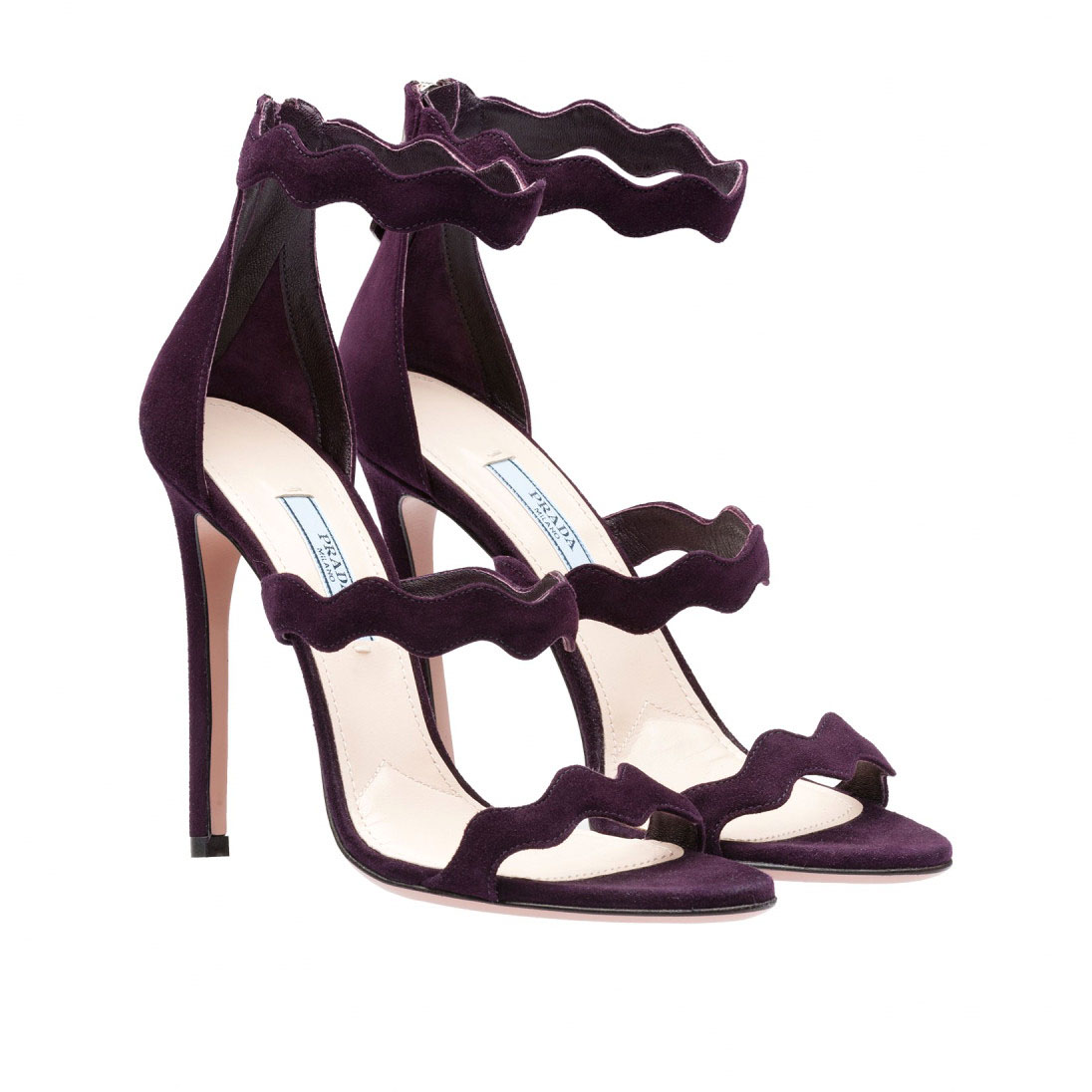 Prada Purple Scalloped Heels | HEWI